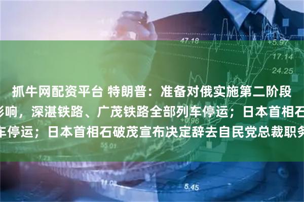 抓牛网配资平台 特朗普：准备对俄实施第二阶段制裁；受台风“塔巴”影响，深湛铁路、广茂铁路全部列车停运；日本首相石破茂宣布决定辞去自民党总裁职务｜早报